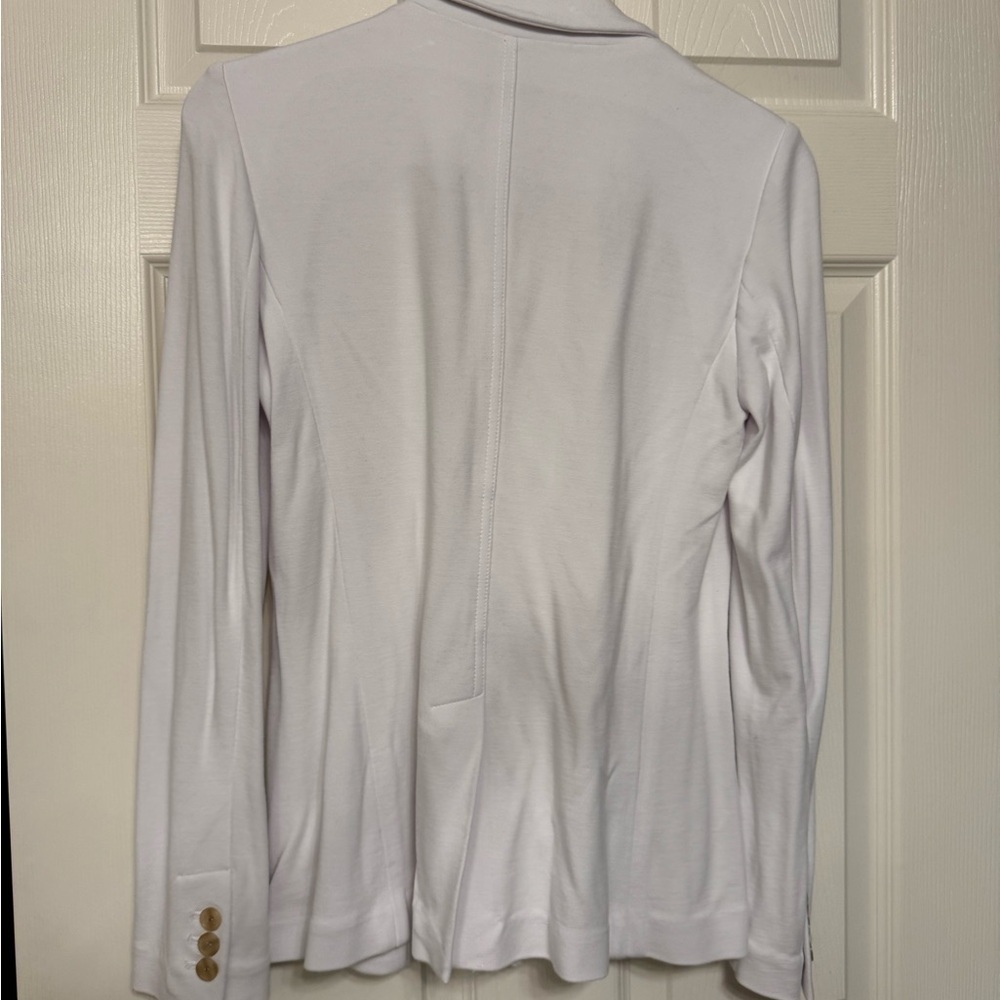 LOFT Women's Classic White Blazer - Picture 3 of 4